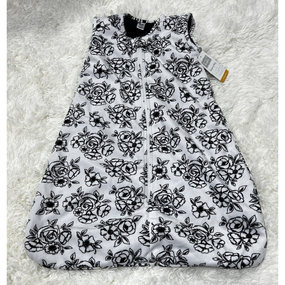 Hudson Baby Unisex Plush Faux Fur Sleeping Bag Sack Wearable Blanket Fall Floral